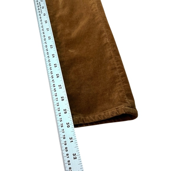 ANTHROPOLOGIE Pilcro Cotton Cognac Velvet 5 Pocket Skinny Jeans Low Rise Sz 28 - Picture 7 of 11